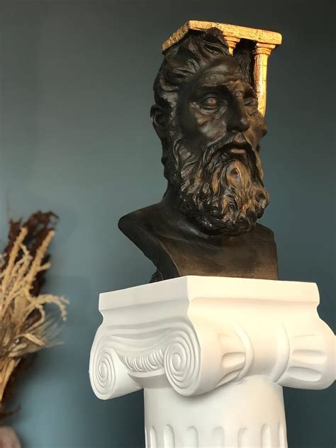 Large Zeus Bust Greek God Zeus Statue King Of Gods Etsy