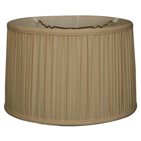 Royal Designs Shallow Drum Gather Pleat Basic Lamp Shade Eggshell 9 X