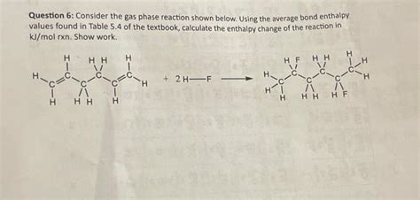 Solved Question Consider The Gas Phase Reaction Shown Chegg