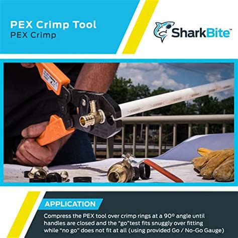 Sharkbite 1 2 Inch To 3 4 Inch Pex Crimp Tool Dual Head With Orange Handles 23251 Pricepulse