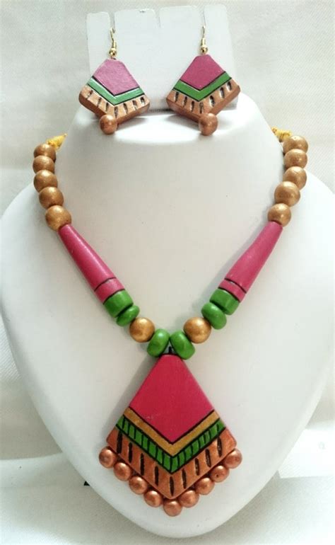 Women Terracotta Necklace Set At Rs 200set टेराकोटा का हार सैट In