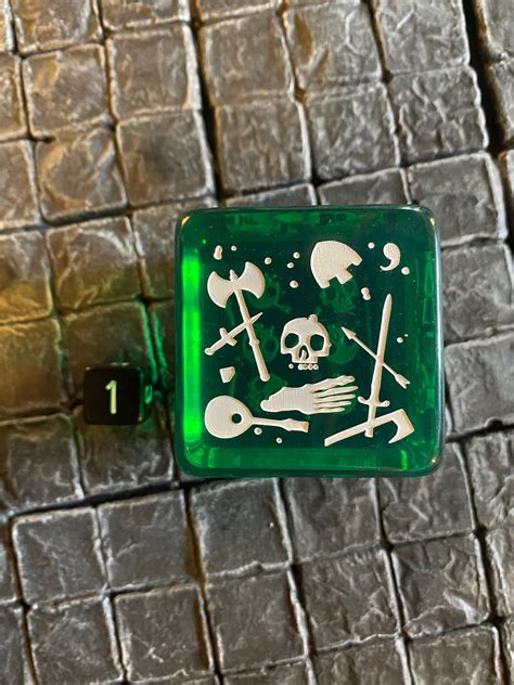 Large 2 Inch Gelatinous Cube Mini That Are Also A Die Dungeons And