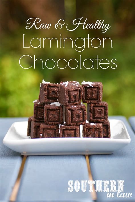 Southern In Law Recipe Homemade Raw Lamington Chocolates