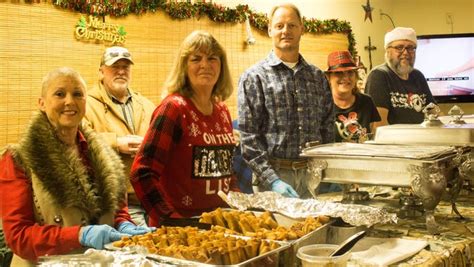 Elks Lodge Gives Goodfellow Personnel Christmas Cheer Meal