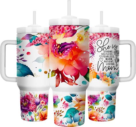 Amazon Equoza She Is Mom Vibrant Floral Oz Stainless Steel