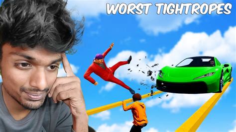 Worst TIGHTROPE Ever GTA 5 Race Rocky Gta5online Gta5 YouTube