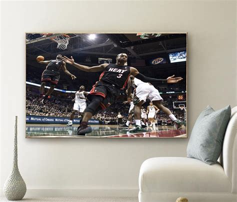 Lebron james dwyane wade dunk poster wall poster room decor | Etsy