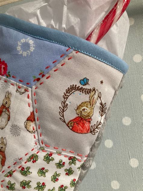 Peter Rabbit Christmas Stocking Patchwork Handmade Etsy Australia