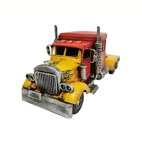 Red Semi-Truck Metal Model | Boxman