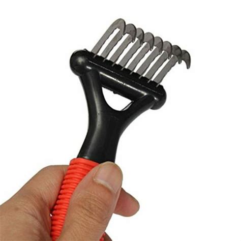 Emily Pets Shedding Grooming Comb Tool With Long 1 5 Inch Steel Safety