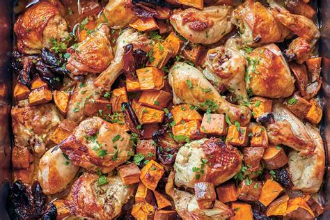 Roast Chicken With Sweet Potatoes And Dates Leite S Culinaria