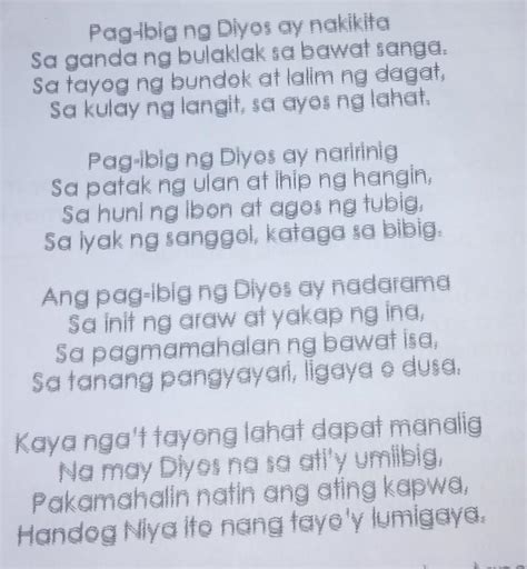 1 Ano Ang Paksa Ng Tula 2ilang Saknong Mayroon Ang Tula 3ilang Taludtod Mayroon Ang Bawat