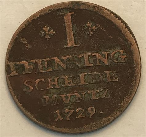 Pfenning George Ii Brunswick L Neburg Calenberg Hannover Numista