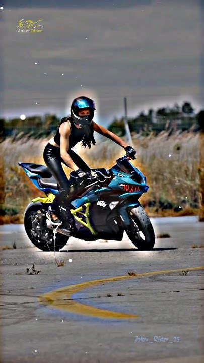 Girl 😍 Rider 🏍 Attitude 🔥 Status ️ Shorts Motogp Ridergirl Youtube