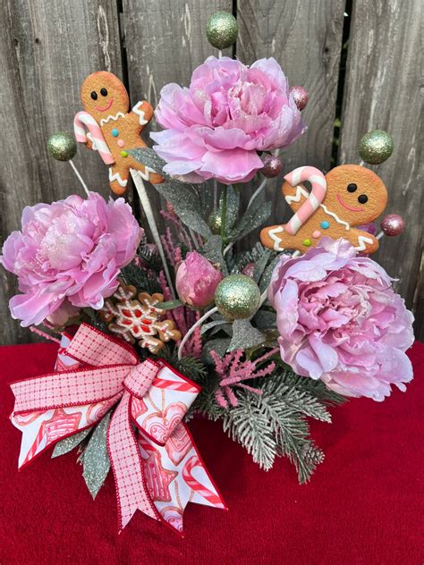 Gingerbread Man Centerpiece Gingerbread Man Table Decor Gingerbread