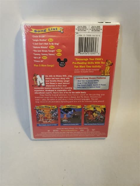 Disney Sing Along Songs Der K Nig Der L Wen Kreis Des Lebens Dvd