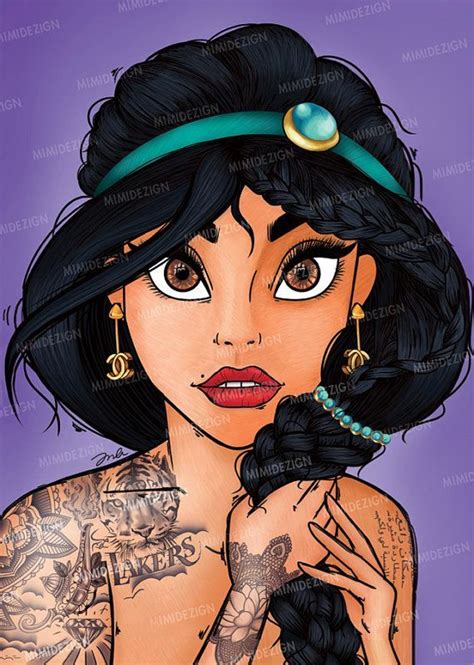 Pix For Princess Jasmine And Aladdin Tattoo Disney Tattoos Punk