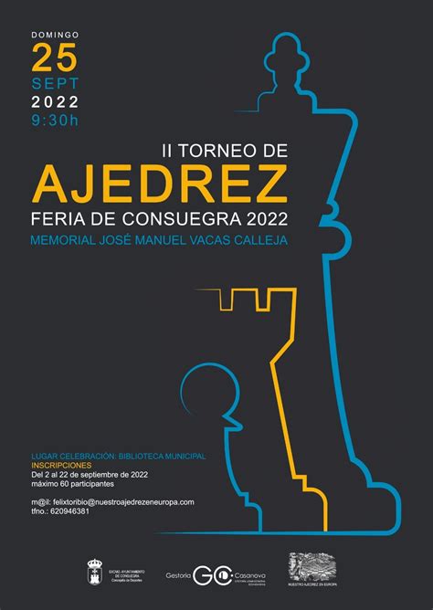 II Torneo De Ajedrez Ferias 2022 Ayuntamiento De Consuegra