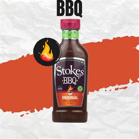 Stokes Original Barbecue Sauce Squeezy Sweet Thick And Smoky Gluten Free 510g X 3