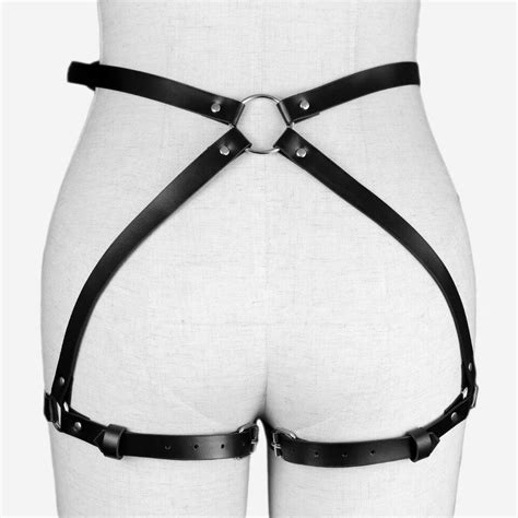 Women Leather Strap Waist Leg Thigh Suspenders Garter Body Harness Belt