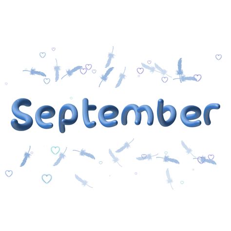 September 3d Text Effect With Blue Color September 1 3d Font Effect