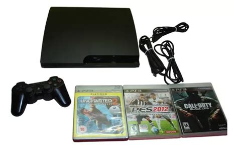 Playstation 3 Slim 160gb C 1 Controle Orig 3 Jogos Ps3 Parcelamento