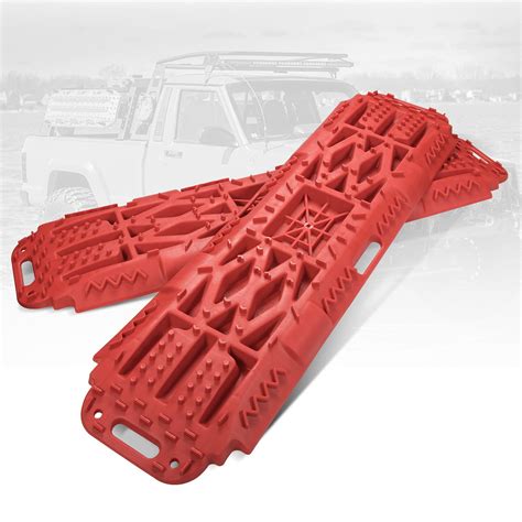 BUNKER INDUST Off-Road Traction Boards with Jack Lift Base, 2 Pcs ...