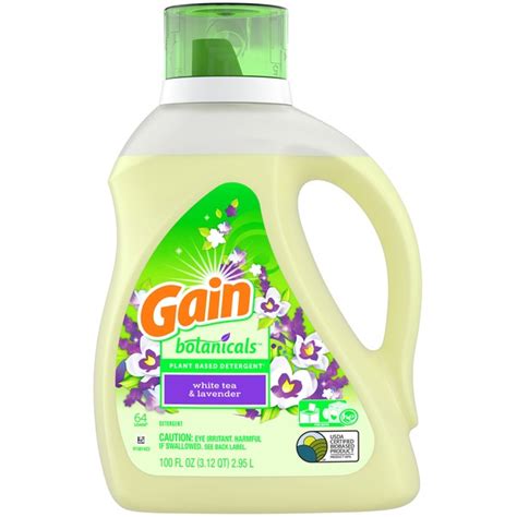 Gain Botanicals Plant Based Laundry Detergent White Tea And Lavender