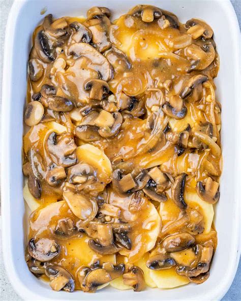 Baked Potato And Mushroom Casserole Healthy Fitness Meals