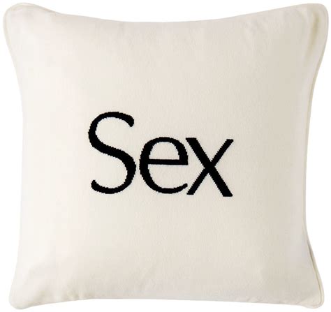 White Cashmere Sex Cushion Cover By More Joy Ssense