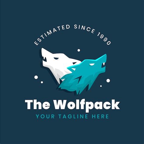 Free Vector | Wolfpack branding logo template