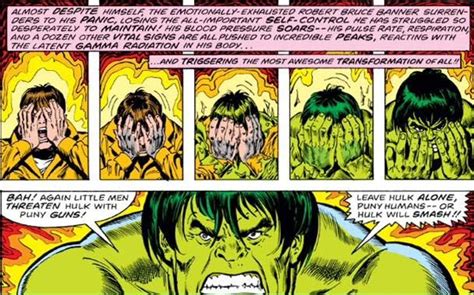 The Incredible Hulk transformation by Sal Buscema and Ernie Chan ...