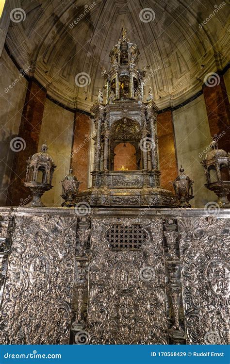 Interior of Cadiz Cathedral, Catedral De Santa Cruz De Cadiz, Spain Editorial Stock Image ...