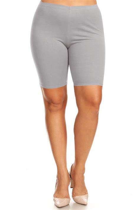 Moa Collection Womens Plus Size Workout Elastic High Waist Basic