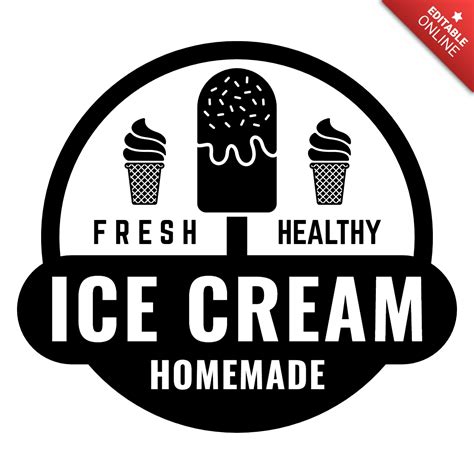 Home Made Ice Cream Logo Design Template | Free Design Template