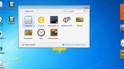 Windows 7 Como Poner Gadgets En Su Escritorio YouTube