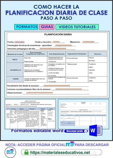 Como Hacer La Planificacion Diaria De Clase Tecnicas De Ense Anza