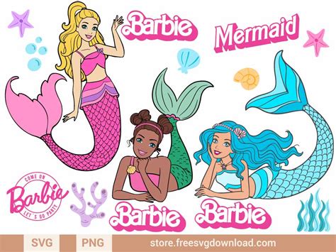 Barbie Mermaid SVG, Barbie Princess SVG, Barbie Pink Movie, 46% OFF