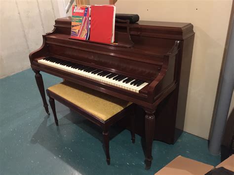 I Have A 1954 Steinway Upright Spinet Piano Mahogany Finish And Ivory