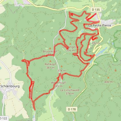 Circuit Marche Parcours 27kms Trail Des Trois Rochers La Petite Pierre