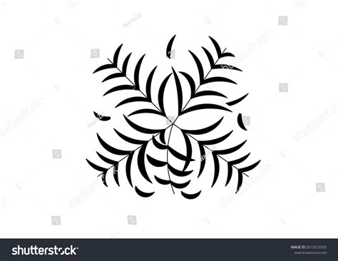 Palm Leaf Sketch Vector Design Stock Vector (Royalty Free) 2013523565 ...