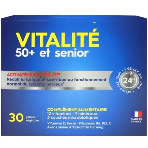 Pharmascience Vitalité 50 Et Sénior 30 Gélules