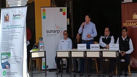 Servicio Agente Sunarp Beneficiar A Ciudadanos Del Distrito Pisque O