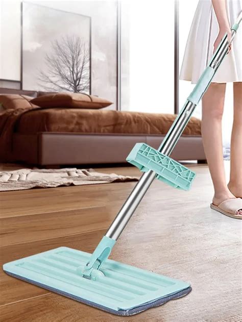 Hand Wash Free Squeeze Flat Mop 360 Degree Rotatable Lazy Mop For Home Kitchen Floor Cleaning