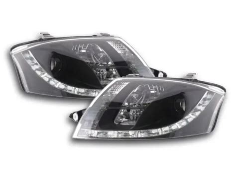 Paire De Feux Phares Daylight Led Audi Tt N Noir Eur