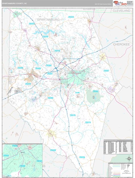 Spartanburg County Map