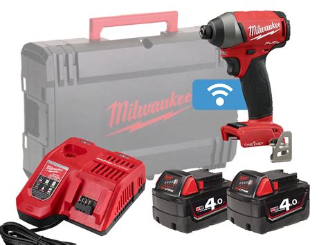 Milwaukee M18oneid2 18v Fuel One Key 14in Hex Impact Driver 40ah Pack