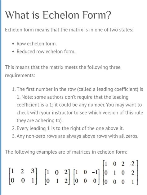 How To Find The Row Echelon Form Of A Matrix Shop Ladorrego Ar