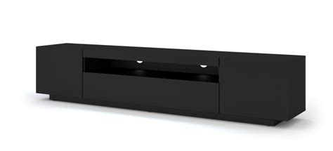 Mueble Para Tv Efecto Madera Negro Aura Maisons Du Monde