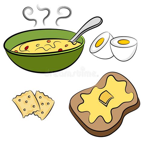 Soup And Bread Clip Art